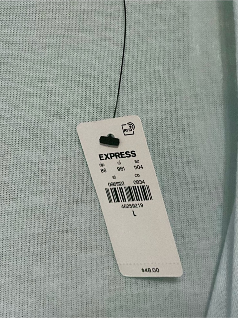 NWT Express Lightwight Soft Draped V Neck Long sleeve Top - Picture 10 of 12